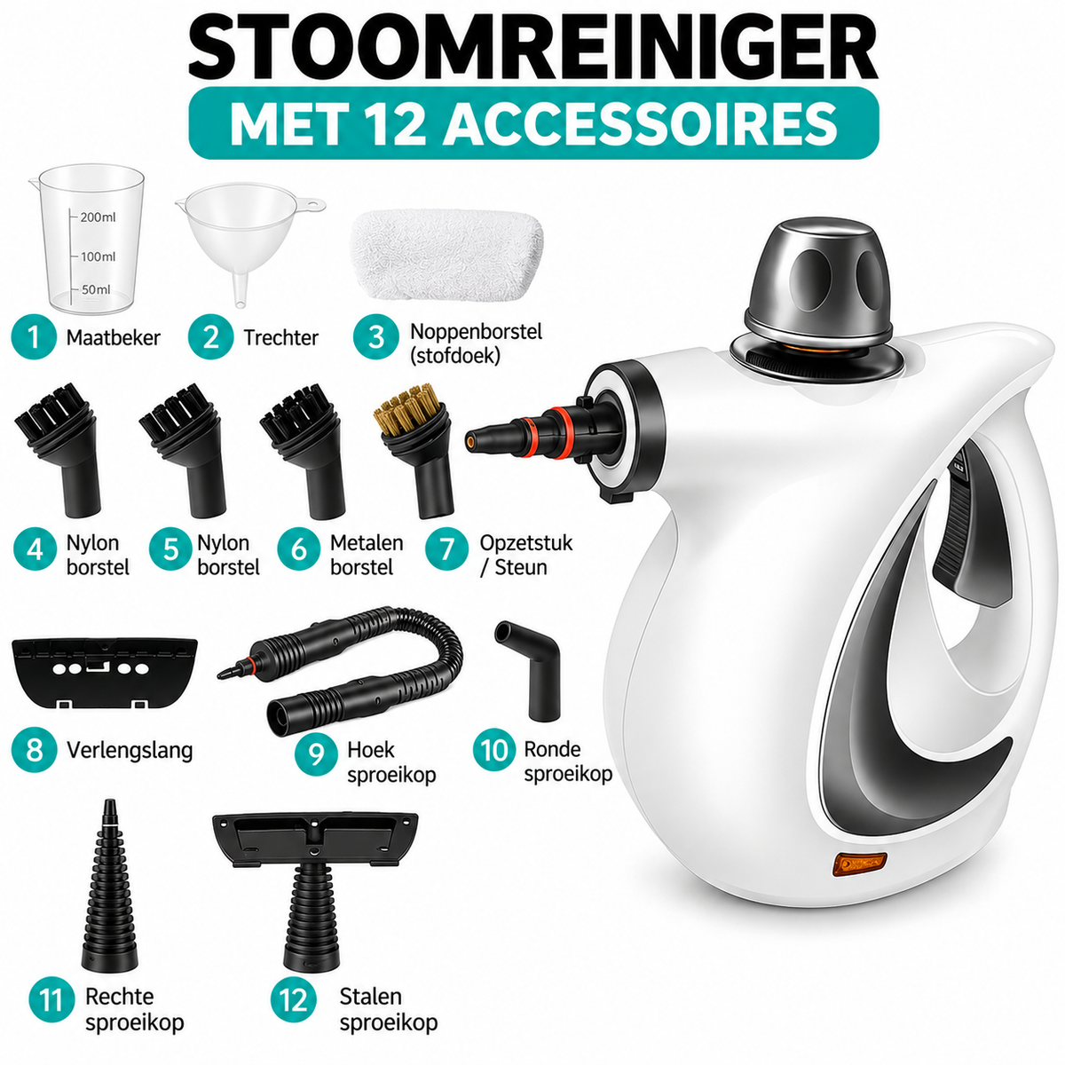 StoomPro Portable | Krachtige stoomreiniging