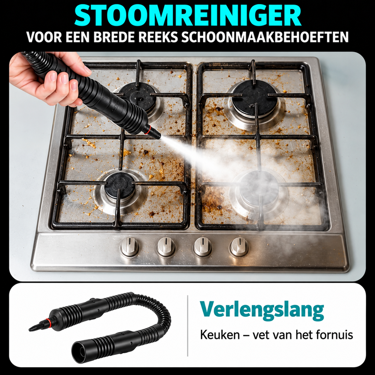 StoomPro Portable | Krachtige stoomreiniging
