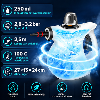 StoomPro Portable | Krachtige stoomreiniging